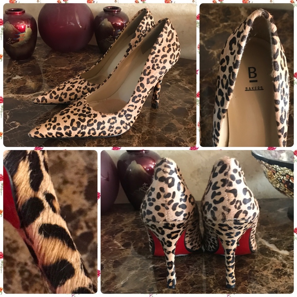 🏷Bakers 4" Leopard Pointed Heels
